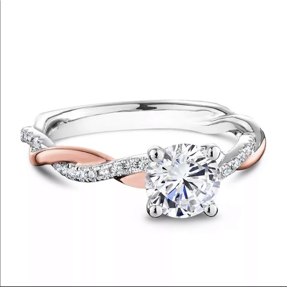 New Women’s Two Tone Diamond Beautiful Ring 💍 - Picture 2 of 4